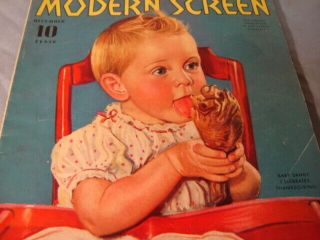 Vintage Modern Screen Dec 1939 Vol 20 1 Baby Sandy Cover By Earl Christy