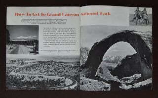Santa Fe Railway 1941 Grand Canyon Arizona Outings - At&sf - Exc
