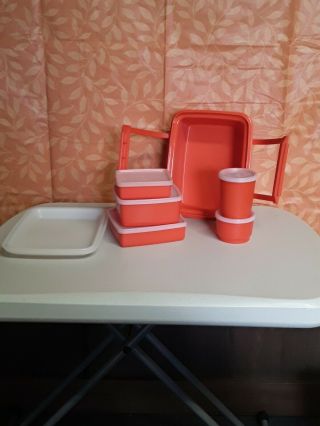 Vintage Tupperware Pack N Carry Lunch Box with Handle 3