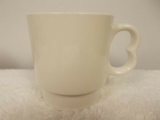 Vtg Shenango China White Porcelain Stackable Coffee Tea Cup Mug Restaurant Ware