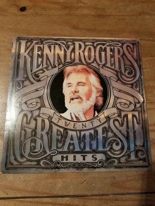 Vintage Kenny Rogers Vinyl Lp " 20 Greatest Hits "