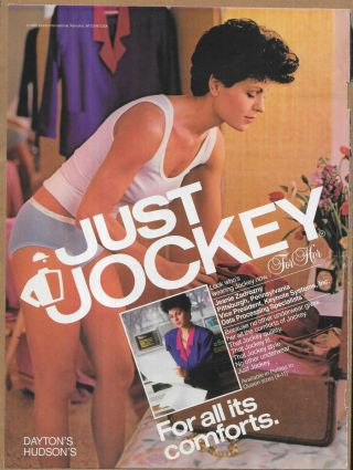 Vintage Lingerie Jockey For Her Undies Photo Ad Clipping