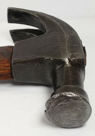 Vintage Hudson Curved Claw Hammer Carpenter ' s Tool 12 