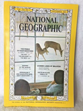National Geographic November 1963 National Parks Malaysia Olds Car Vintage Ads