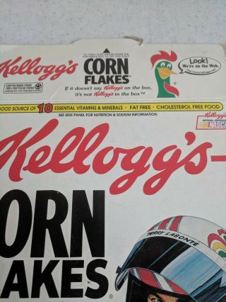 1996 Terry Labonte NASCAR Kellogg ' s Corn Flakes Empty Box Great Graphics SEE 3