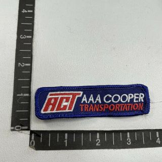 Act Aaa Cooper Transportation Truck Patch (trucking & Tranportation) O09d