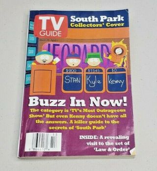 Tv Guide South Park March 28 - April 3,  1998
