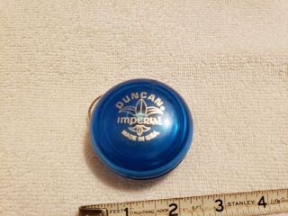 Vintage Duncan Yo - Yo Imperial Blue Acrylic - Htf - Made In U.  S.  A.