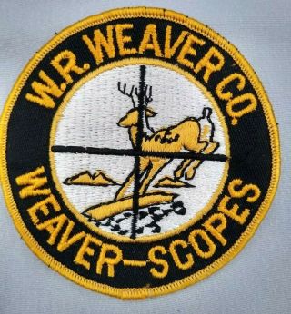 Vintage W.  R.  Weaver Co.  Weaver Scopes Patch Circa 1960 