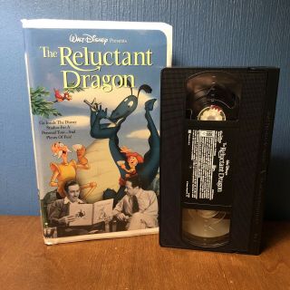 Vintage The Reluctant Dragon Vhs Walt Disney 15172 Clamshell Case - Very