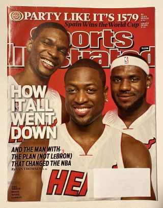 Sports Illustrated July 19 2010 Lebron James Dwyane Wade Chris Bosh Miami Heat