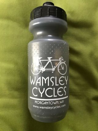 Vintage Good Dk Grey Specialized Wamsley Cycles Water Bottle Morgantown Wv Wvu