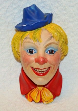 Vintage Frank Wright Legend Products Clown Face Head No.  6,  Made In England 1985