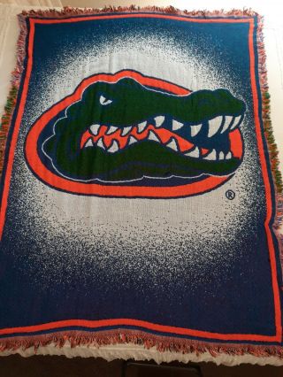 Florida Gators Vintage Stadium Blanket Made In Usa