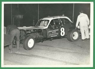 1960’s Danbury Fair Racearena - Bones Stevens,  Car 8 - R.  W.  Mannion 5x7 Photo