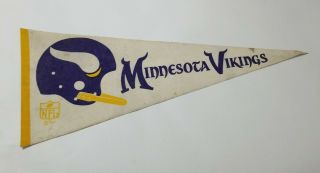 Nfl Football Minnesota Vikings Full Size Pennant Vintage Fran Tarkenton