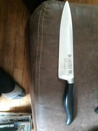 Vintage Sabatier Solo 8 " Blade Chefs Knife France Nsf 100 Forged Great Knife