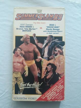 Wwf Summerslam 89 Vhs Coliseum Video Tape Wwe Wrestling 1989 Vintage