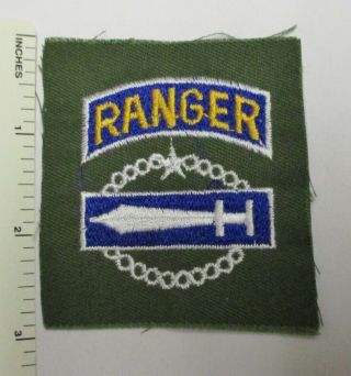 Rok Korean Army Ranger Badge Patch (in Color) Vintage Korea Made