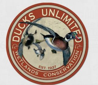 Ducks Unlimited Hunting Tin Metal Sign Wall Bar Garage Decor Classic Vintage
