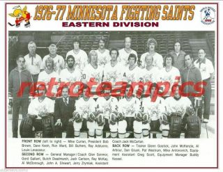 1976 - 77 Wha Minnesota Fighting Saints Reprint Team Photo