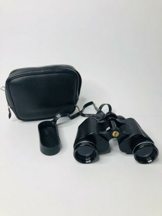 Vintage Sears Wide Angle Binoculars Model 6230 Coated Optics 7 X 35 Mm With Case
