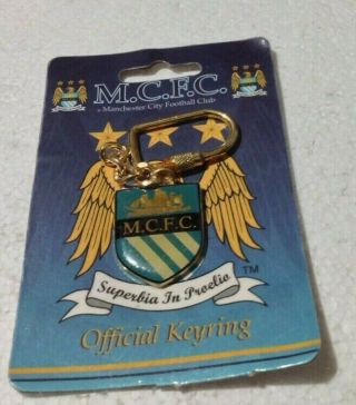 Manchester City Fc Shield Vintage Keyring