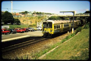 Osld Railroad Slide Zealand Nzr Commuter Train At Johnsonville 1/88
