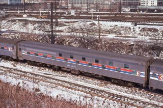 Amtrak Railroad Train Highliner Loch Leven Long Island City Ny Photo Slide