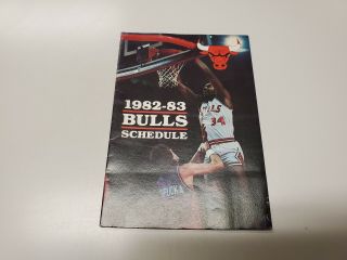 Rs20 Chicago Bulls 1982/83 Nba Basketball Pocket Schedule - Budweiser
