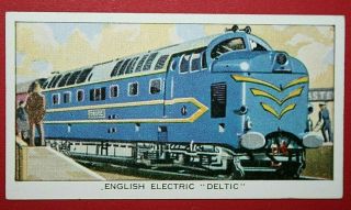 British Rail Class 55 Deltic Diesel - Electric Locomotive Vintage Colour Card