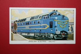 British Rail Class 55 Deltic Diesel - Electric Locomotive Vintage Colour Card 2