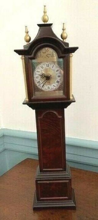 Vintage Bombay Company Small Mini Grandfather Clock/working With Battery
