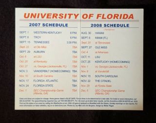 2007 University of Florida Gators Football Schedule - Cornelius Ingram 2