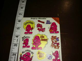 VINTAGE STICKERS,  Moody ' s,  scratch and sniff,  cinnamon scented,  sheet 3