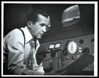 1950s Edward R.  Murrow On See It Now Producer Vintage Photo
