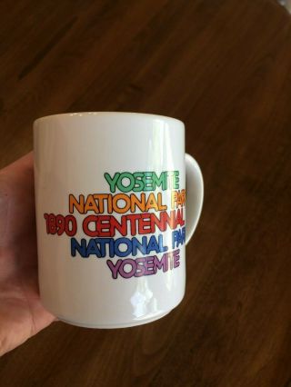Yosemite National Park Centennial Coffee Mug 1990 Vintage Ceramic California 2