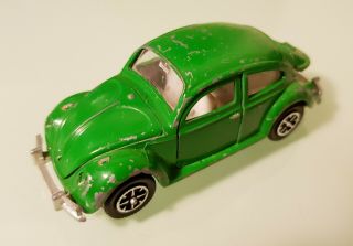 Vintage Dinky Toys Volkswagen De Luxe Car - Green Diecast Model Vw Vehicle