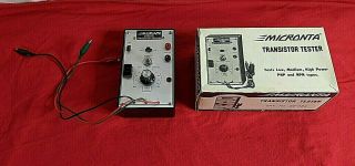 Vintage Micronta Dynamic Transistor Tester Checker Cat.  No.  22 - 024