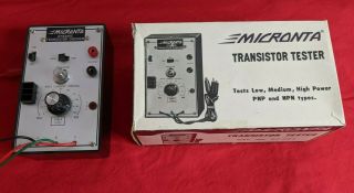 Vintage Micronta Dynamic Transistor Tester Checker Cat.  No.  22 - 024 2