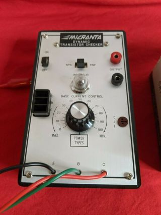 Vintage Micronta Dynamic Transistor Tester Checker Cat.  No.  22 - 024 3