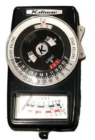 Kalimar Vintage Exposure Light Meter W Case Camera Made In Japan