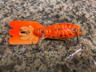Fred Arbogast Mud Bug Vintage Fishing Lure - Ultra Rare Craw Color 3 - 3/4 Inch