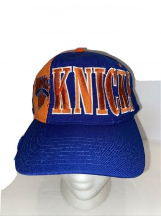 Vintage Starter York Knicks Nba Basketball Snapback Hat Starter Heavy Wear