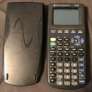 Texas Instruments Ti - 83 Graphing Calculator With Cover Vintage 1999