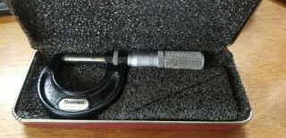Vintage " Starrett " 436 - 1 Outside Micrometer 0 - 1 Inches.  0001 Inch Increments.