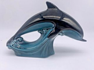 Iconic Vintage Poole Pottery Leaping Dolphin Mid Century Retro