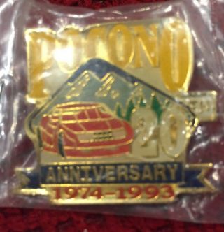 Pocono 20th Anniversary 1993 Nascar Race Pin