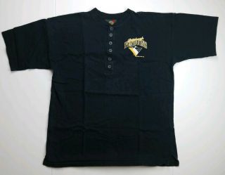 Vintage 1992 Nhl Pittsburgh Penguins Jostens T - Shirt Black Mens Size Xl