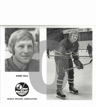 Wha Winnipeg Jets Bobby Hull Media Photo Reprint Photo